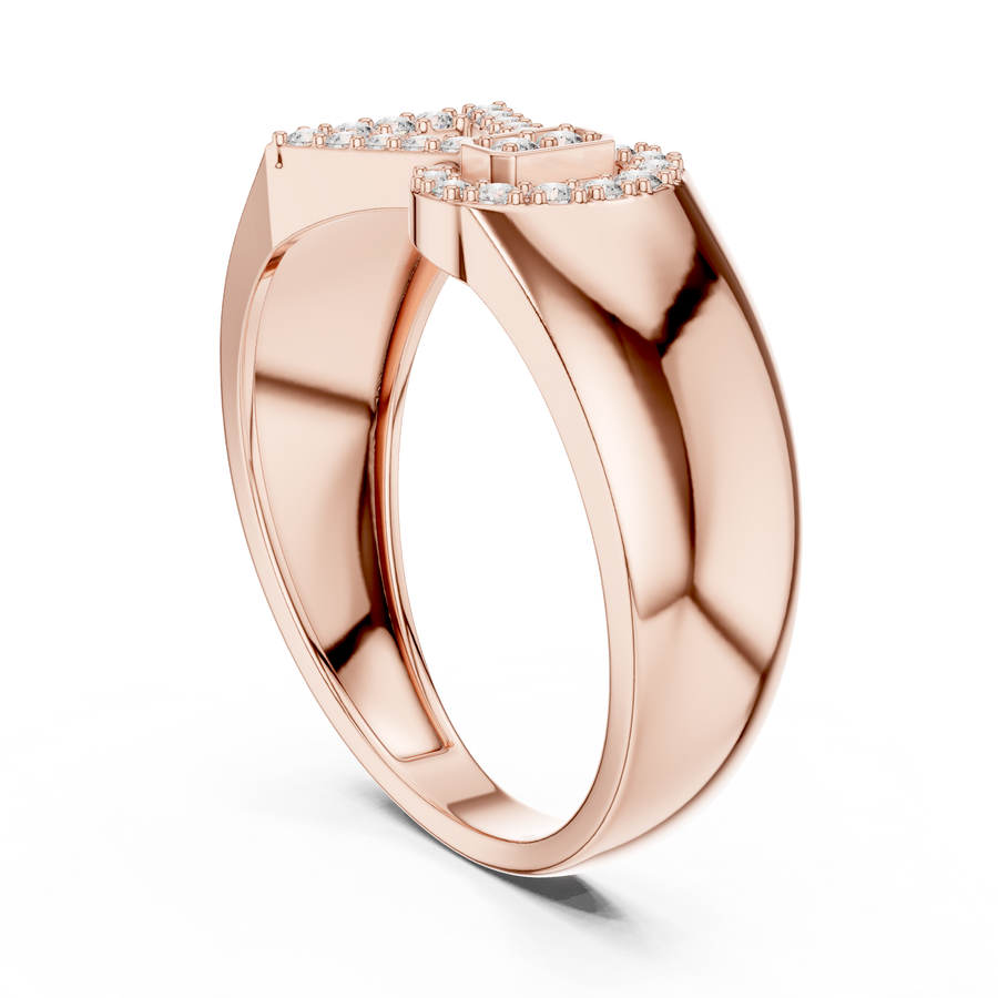 Celestine Bowline Round Diamond Ring