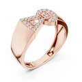 Celestine Bowline Round Diamond Ring