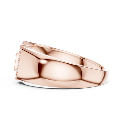 Celestine Bowline Round Diamond Ring