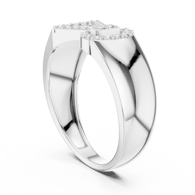 Celestine Bowline Round Diamond Ring