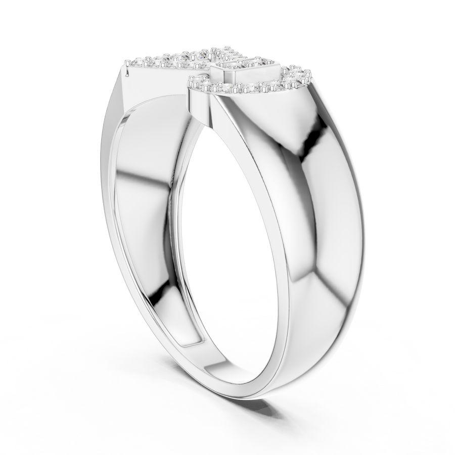 Celestine Bowline Round Diamond Ring