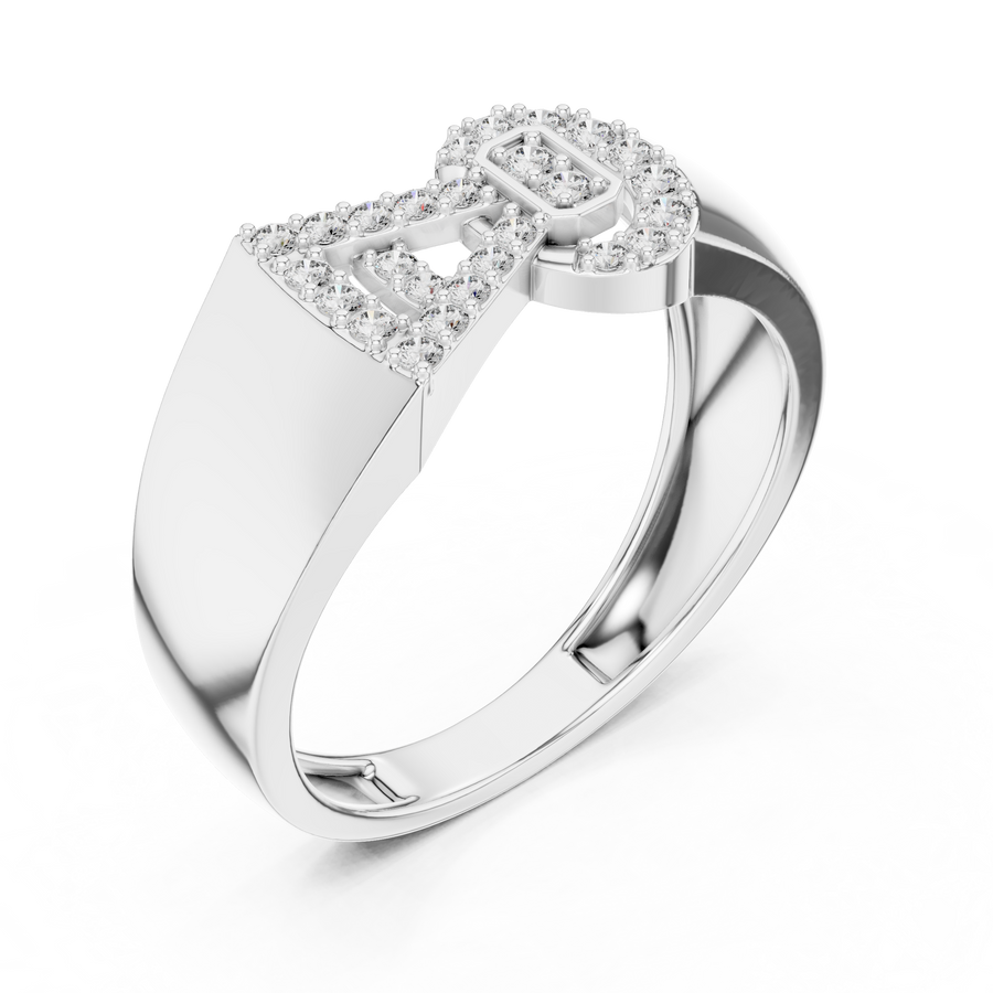 Celestine Bowline Round Diamond Ring
