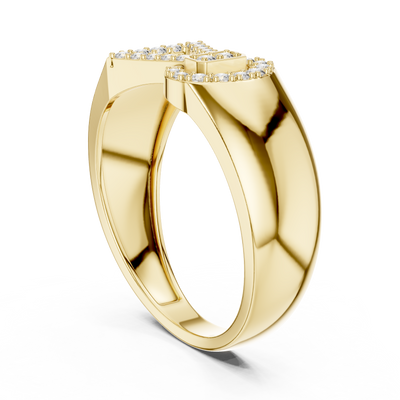 Celestine Bowline Round Diamond Ring