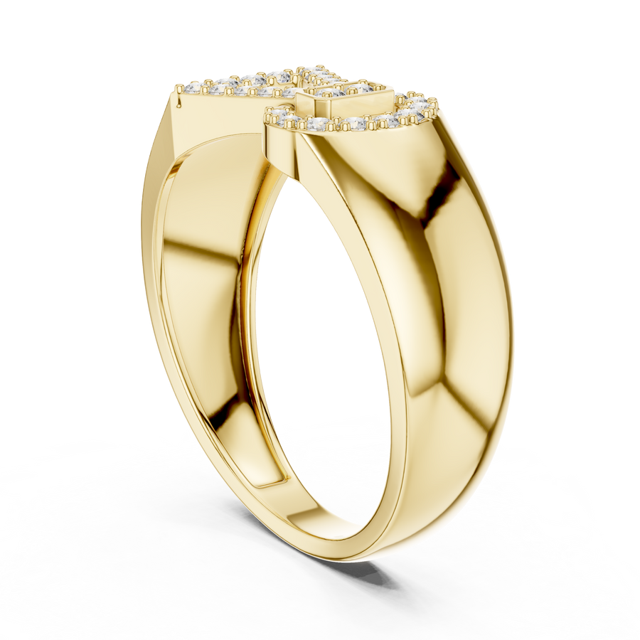 Celestine Bowline Round Diamond Ring