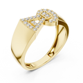 Celestine Bowline Round Diamond Ring