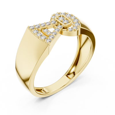 Celestine Bowline Round Diamond Ring