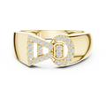 Celestine Bowline Round Diamond Ring