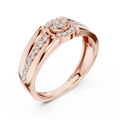 Virellienne Floral Cluster Pavé Diamond Ring