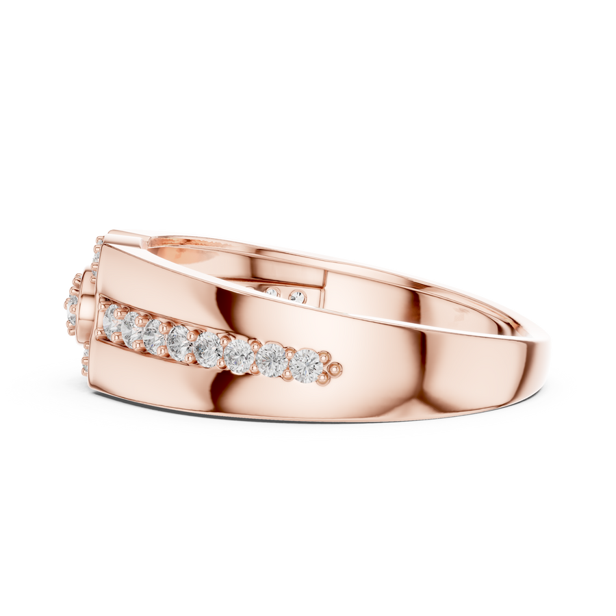 Virellienne Floral Cluster Pavé Diamond Ring