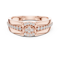 Virellienne Floral Cluster Pavé Diamond Ring