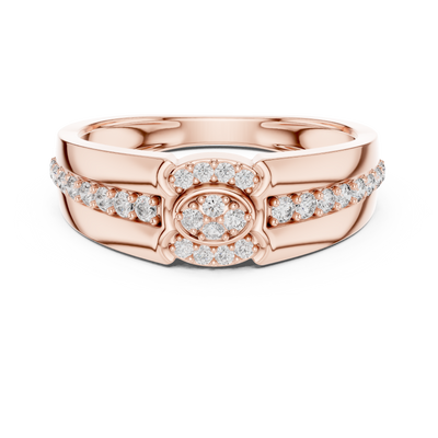 Virellienne Floral Cluster Pavé Diamond Ring