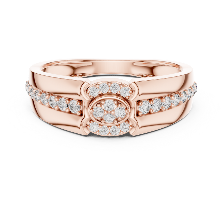 Virellienne Floral Cluster Pavé Diamond Ring