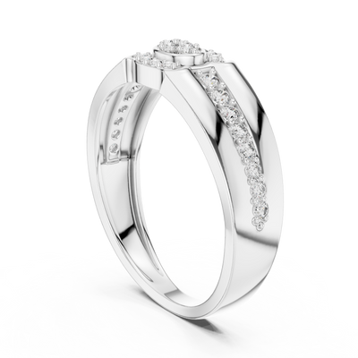 Virellienne Floral Cluster Pavé Diamond Ring