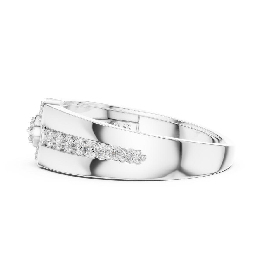 Virellienne Floral Cluster Pavé Diamond Ring