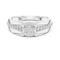 Virellienne Floral Cluster Pavé Diamond Ring