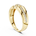 Virellienne Floral Cluster Pavé Diamond Ring