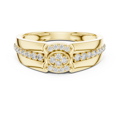 Virellienne Floral Cluster Pavé Diamond Ring