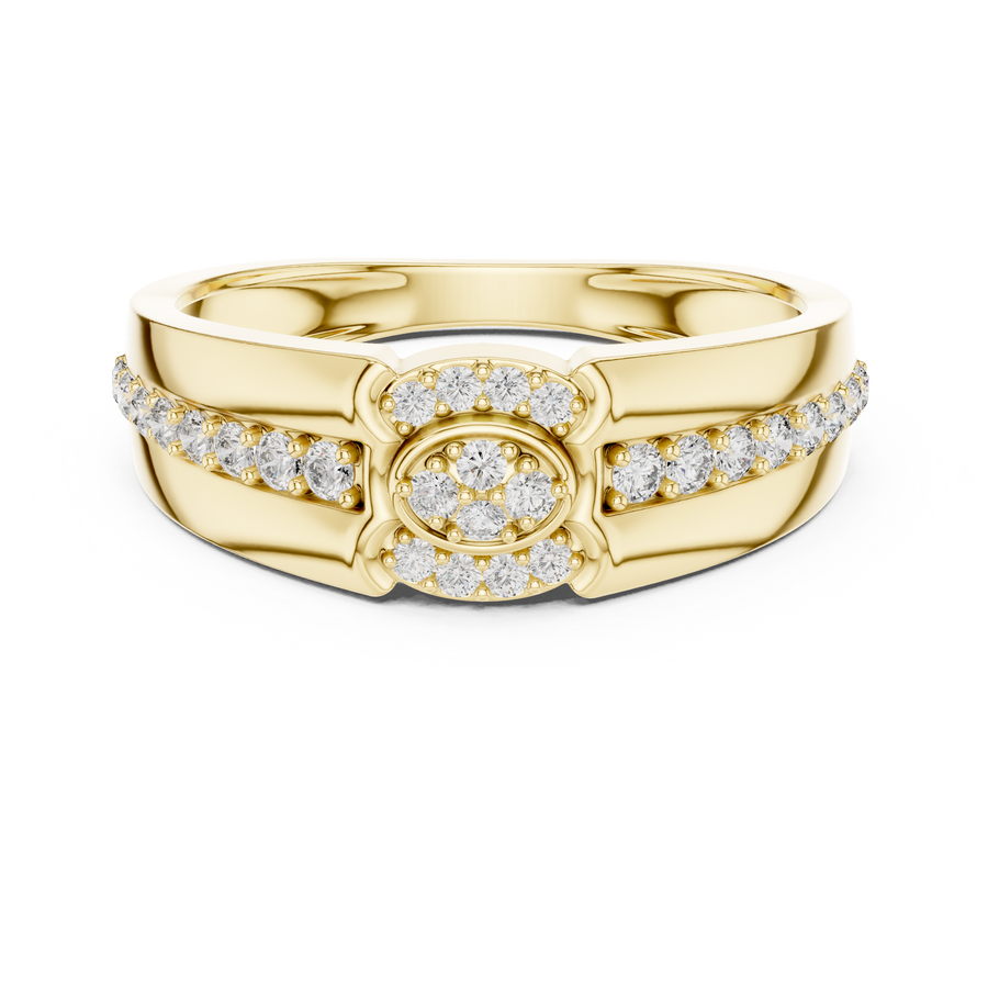 Virellienne Floral Cluster Pavé Diamond Ring