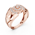 Aurellisse Halo Motif Pavé Diamond Ring