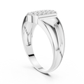 Celestienne Column Pavé  Diamond Ring
