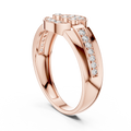 Seravienne Trio Halo Pavé  Diamond Ring