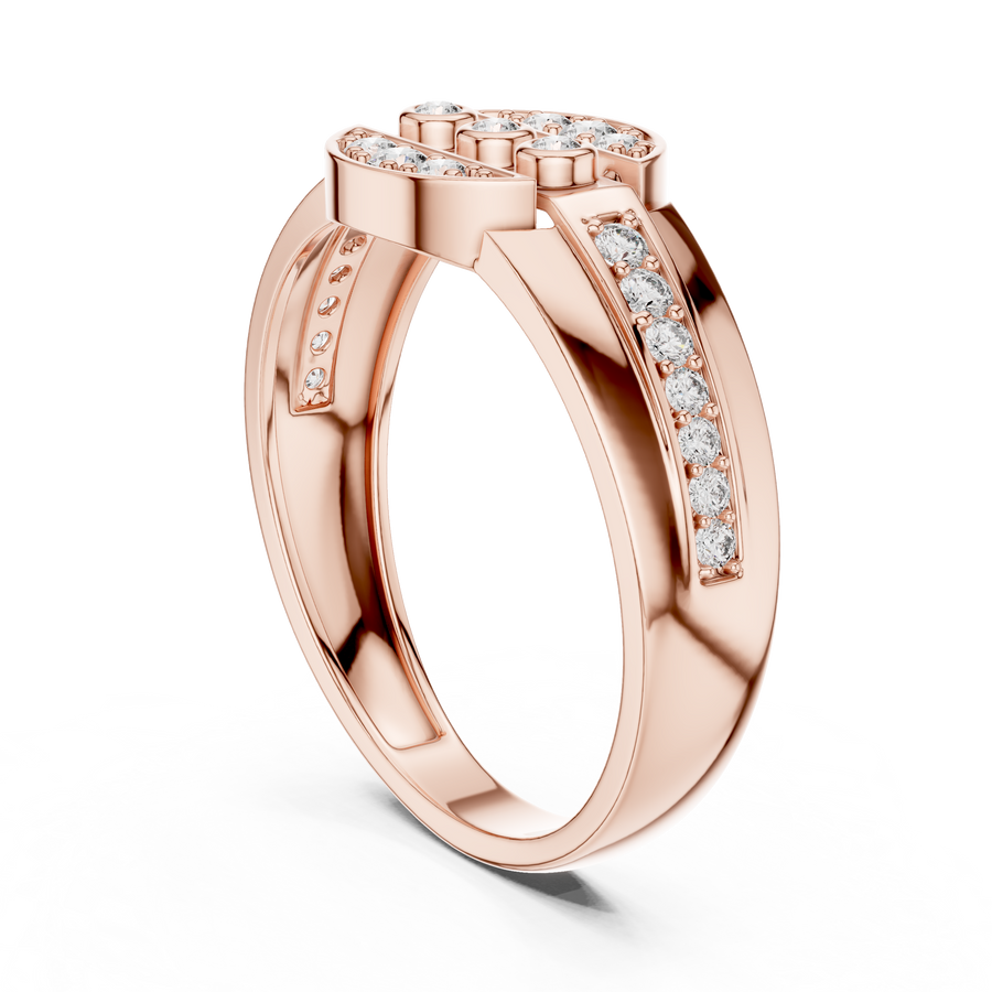 Seravienne Trio Halo Pavé  Diamond Ring