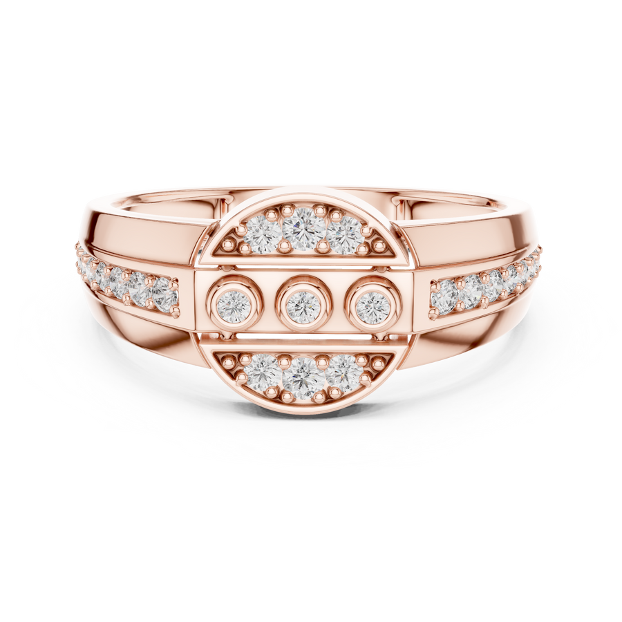 Seravienne Trio Halo Pavé  Diamond Ring