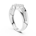 Seravienne Trio Halo Pavé  Diamond Ring