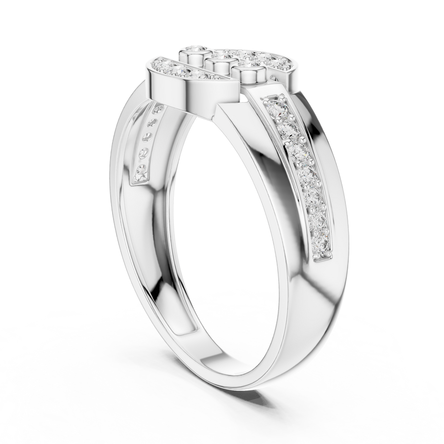 Seravienne Trio Halo Pavé  Diamond Ring