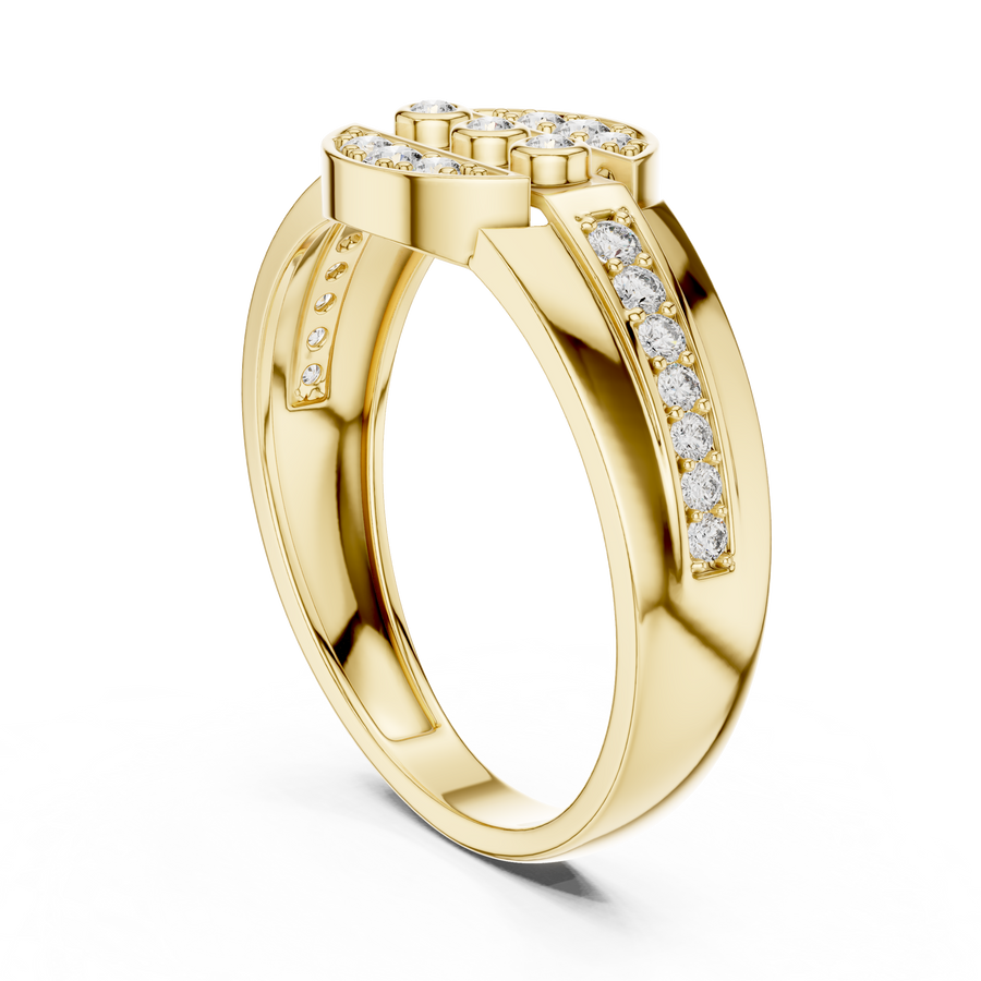 Seravienne Trio Halo Pavé  Diamond Ring