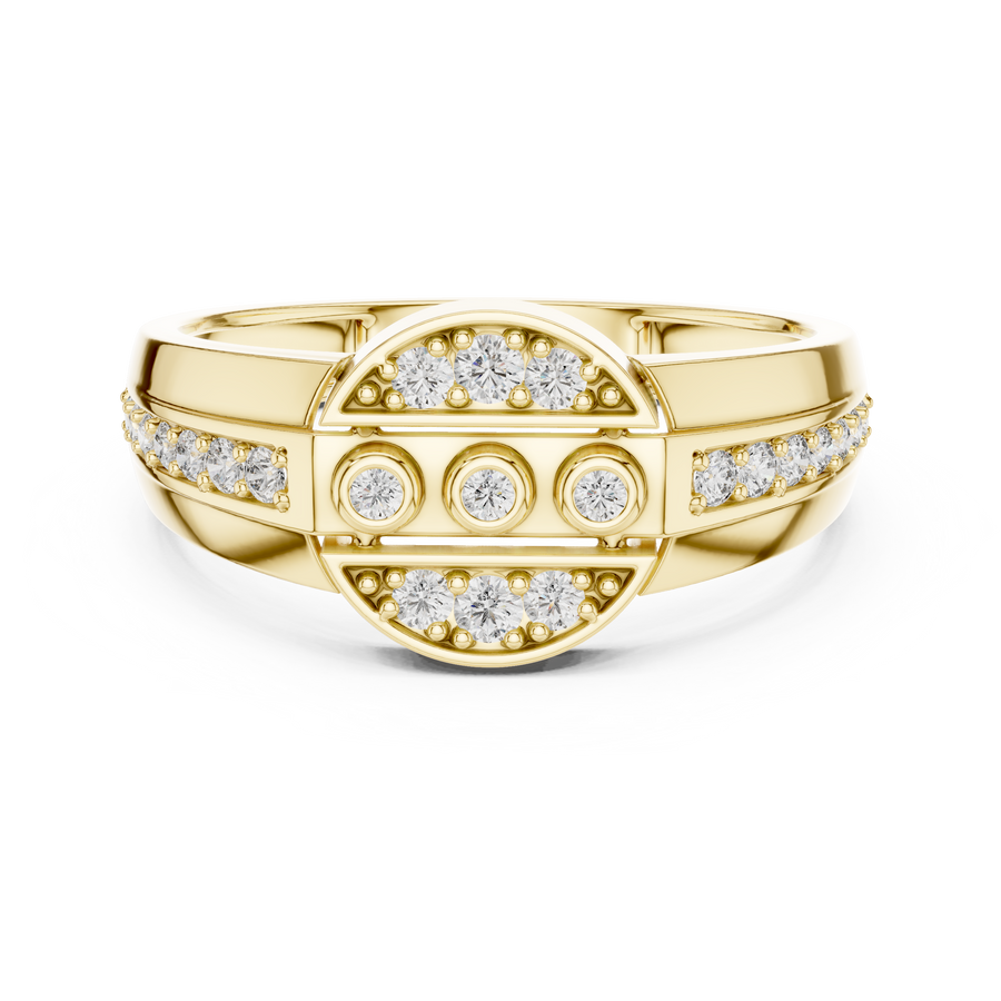 Seravienne Trio Halo Pavé  Diamond Ring