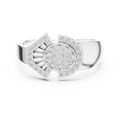 Avelisse Twin Arc Halo Pavé  Diamond Ring