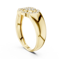 Avelisse Twin Arc Halo Pavé  Diamond Ring