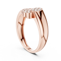 Lunavienne Twin Marquise  Pavé  Diamond Ring