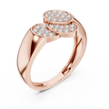 Lunavienne Twin Marquise  Pavé  Diamond Ring