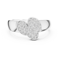 Lunavienne Twin Marquise  Pavé  Diamond Ring