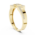 Elarienne Square Halo Pavé Diamond Ring