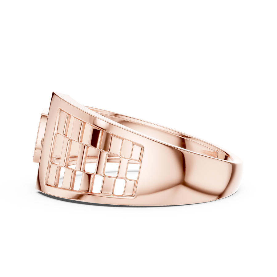 Seravienne Sculpted Round Diamond Ring