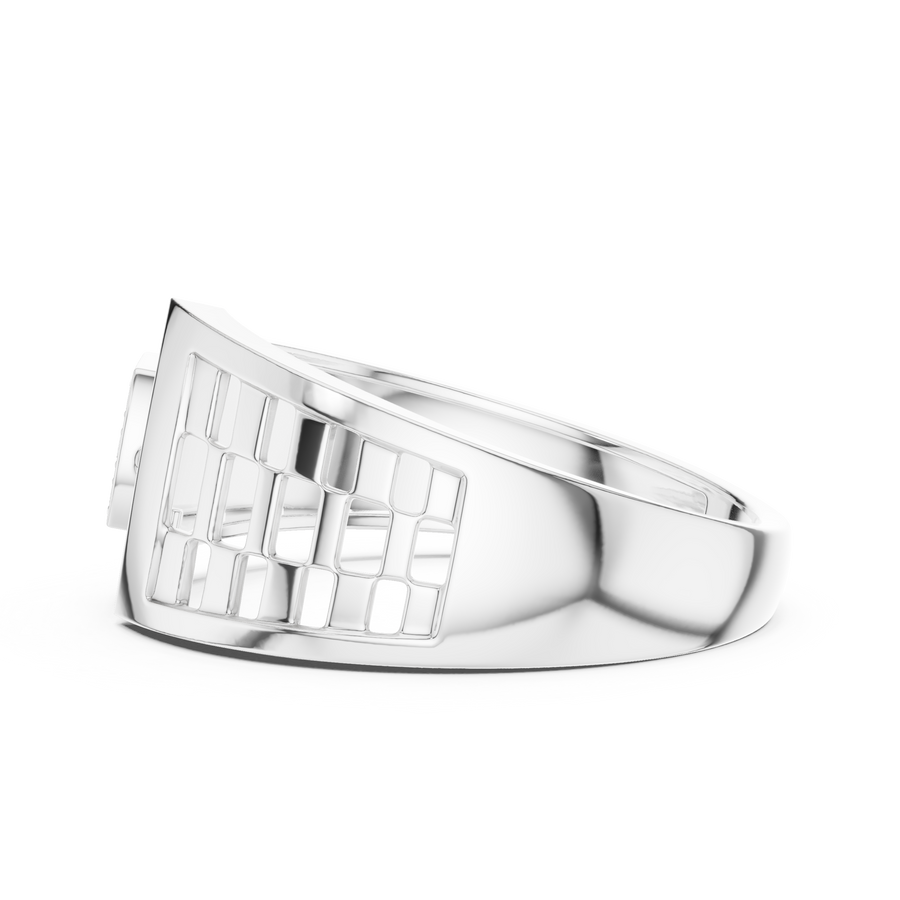 Seravienne Sculpted Round Diamond Ring