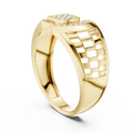 Seravienne Sculpted Round Diamond Ring