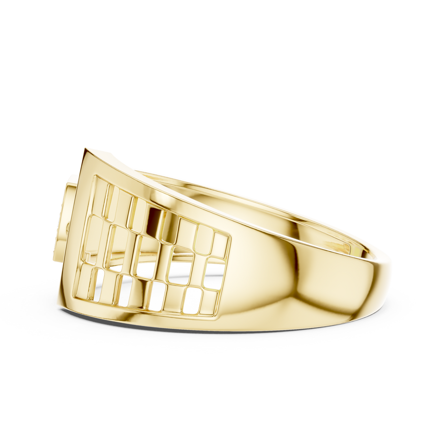 Seravienne Sculpted Round Diamond Ring