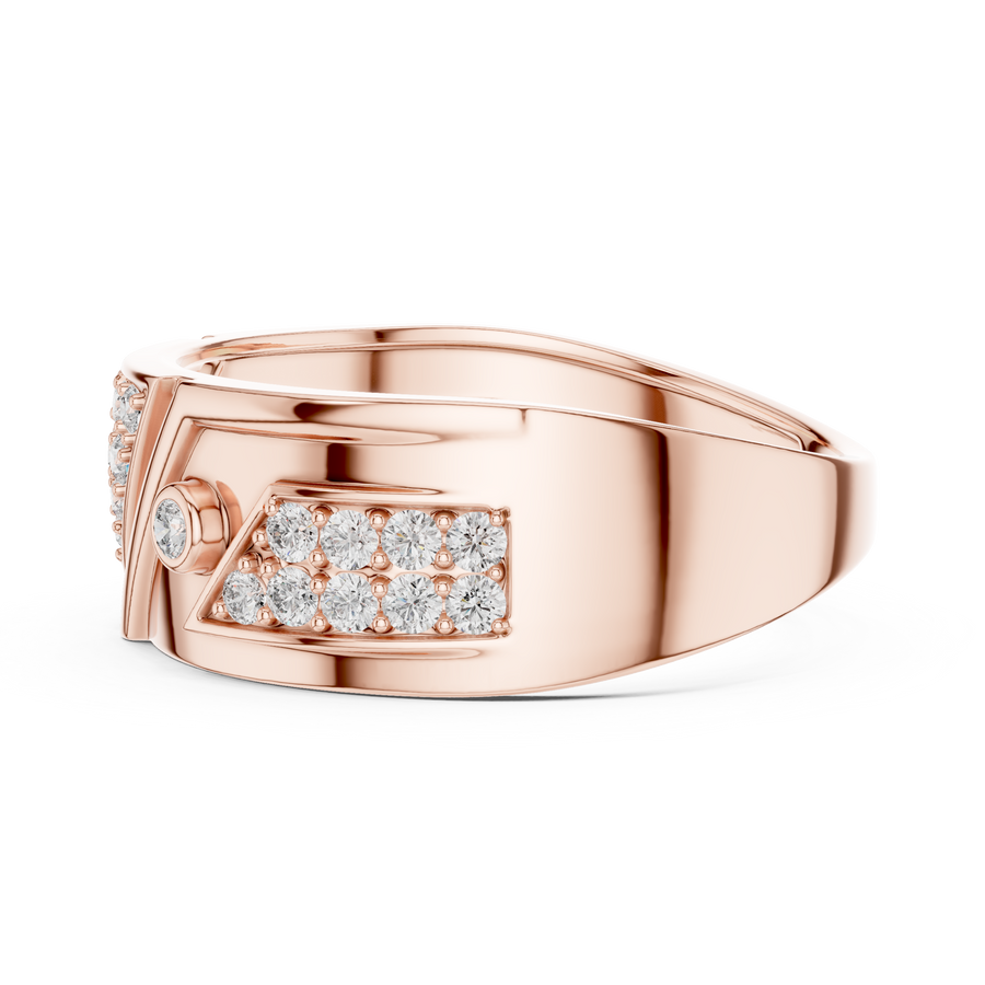 Varellienne Chevron Pavé Diamond Ring