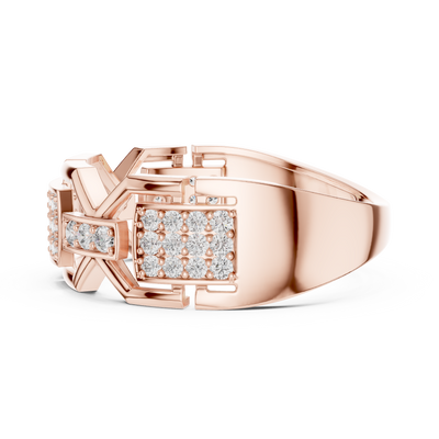 Zarevienne Geometric Diamond Ring