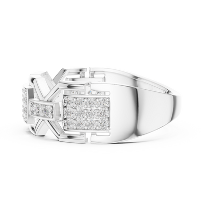 Zarevienne Geometric Diamond Ring