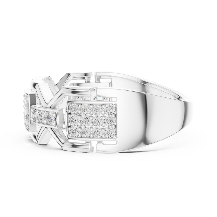 Zarevienne Geometric Diamond Ring