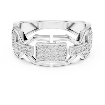 Zarevienne Geometric Diamond Ring