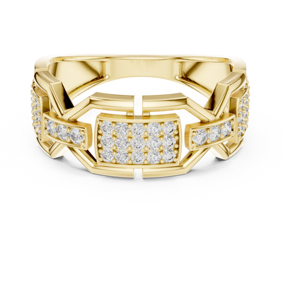 Zarevienne Geometric Diamond Ring