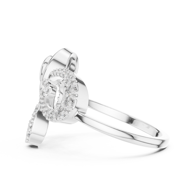 Orlienne Floral Swirl Diamond Ring