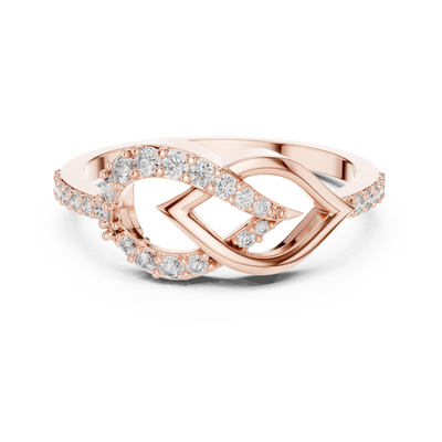 Virellienne Interlocking Knot Diamond Ring