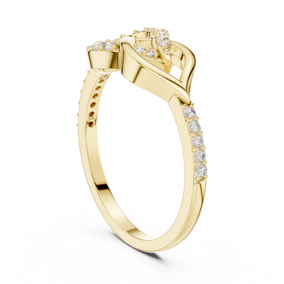 Virellienne Interlocking Knot Diamond Ring